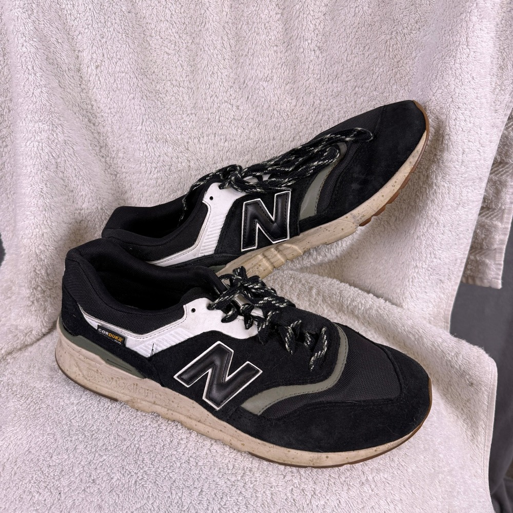New Balance‎ 997H Sneakers Mens Size 12 Black Cordura Mesh Suede Athletic Shoes